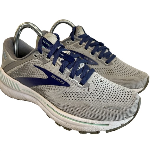 Brooks‎ Adrenaline GTS 22 Shoes Womens Size 7.5 Grey Purple Running Sneaker Read - Picture 3 of 11